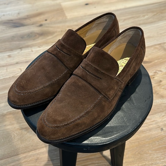 Barker English: Jevington- Bitter Choc Suede Loafer - UK/US Size 8.5/10.5 - Used